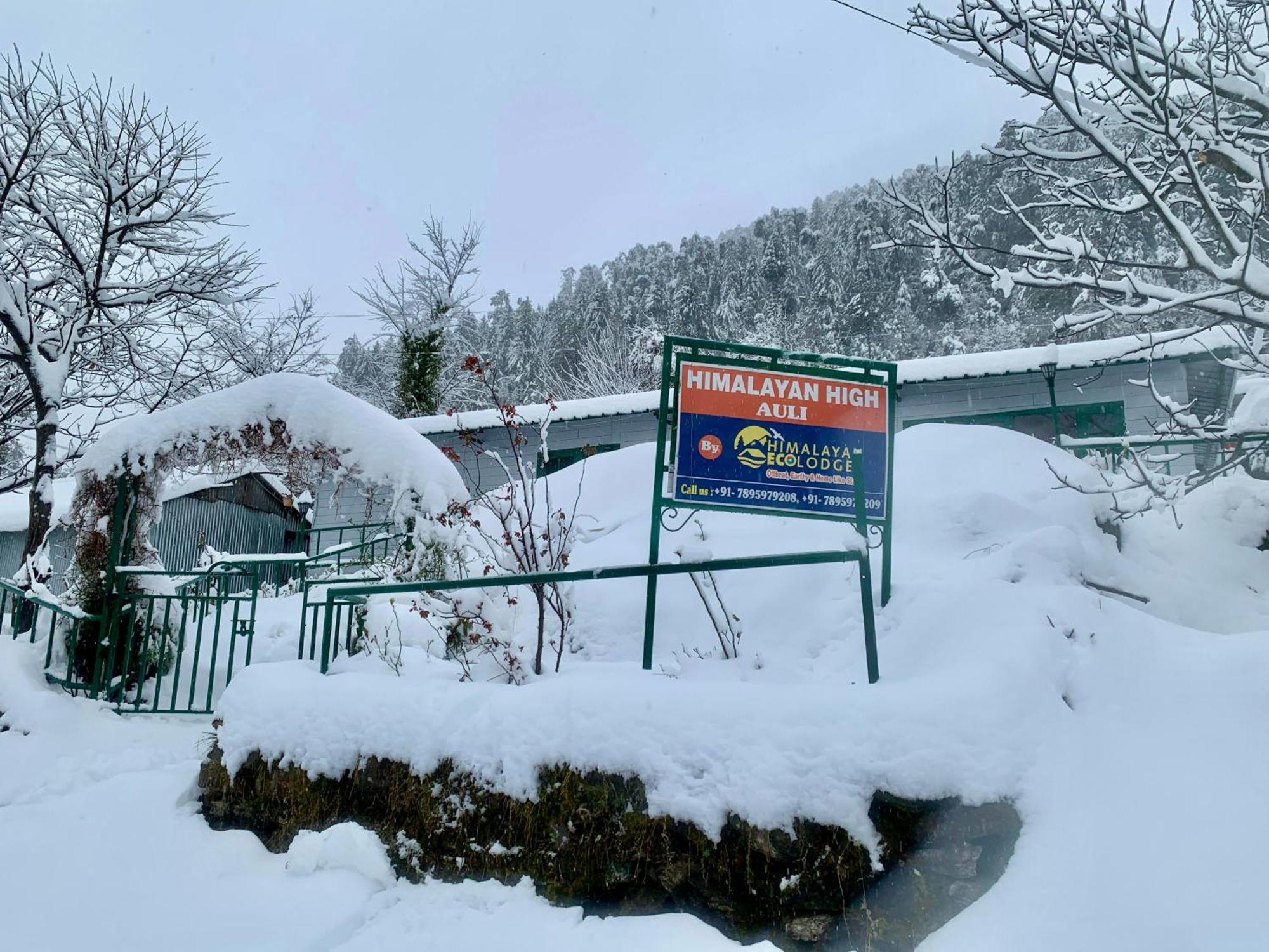 Himalayan High, Auli, By Himalayan Eco Lodges โจชิมัธ ภายนอก รูปภาพ